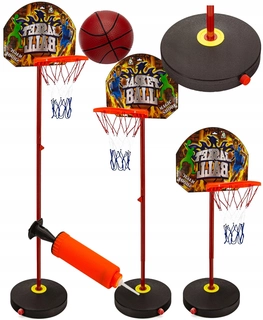 Basketbalové príslušenstvo pre deti - BASKETBALOVÝ kôš pre deti, voľne stojaca SET